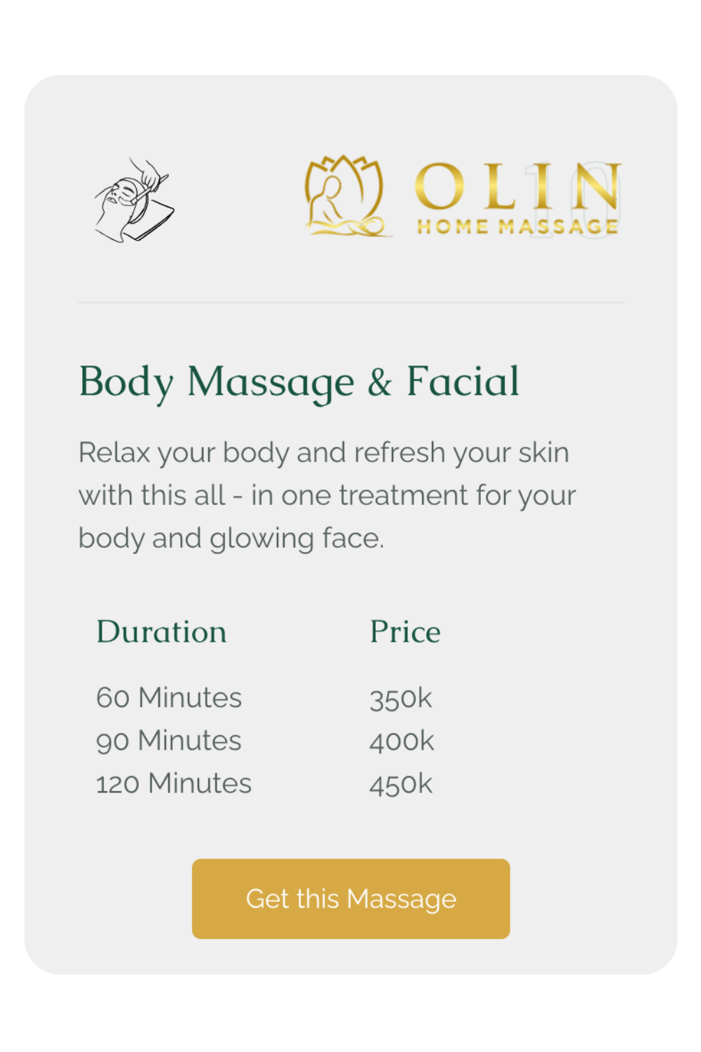 Bali Home Massage and Spa - Body Massage and Facial