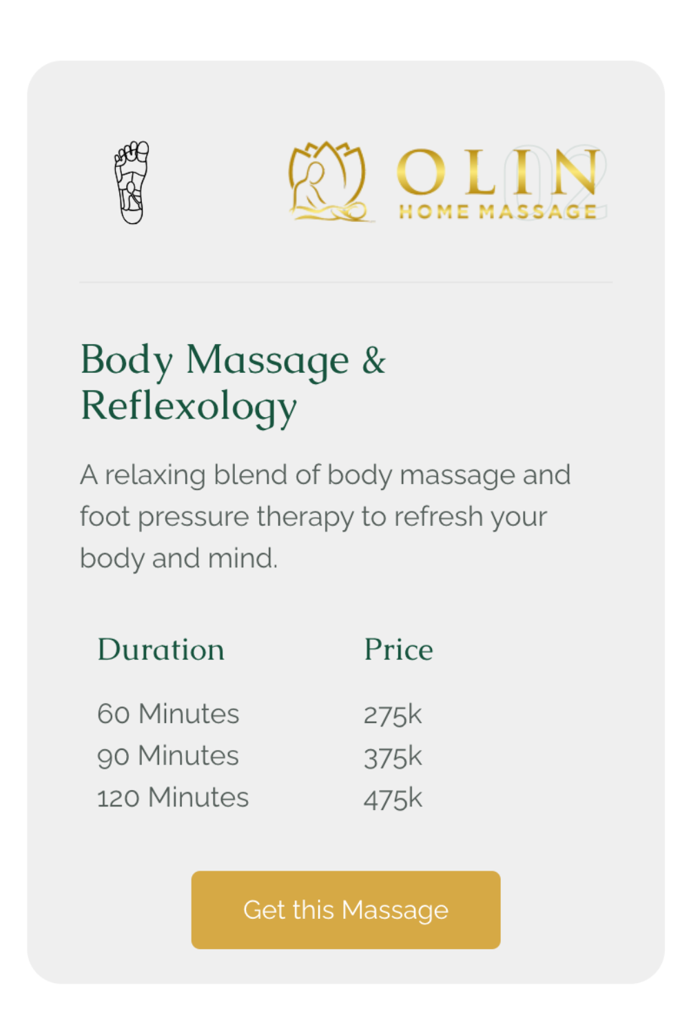 Bali Home Massage and Spa - Body Massage and Reflexology Service