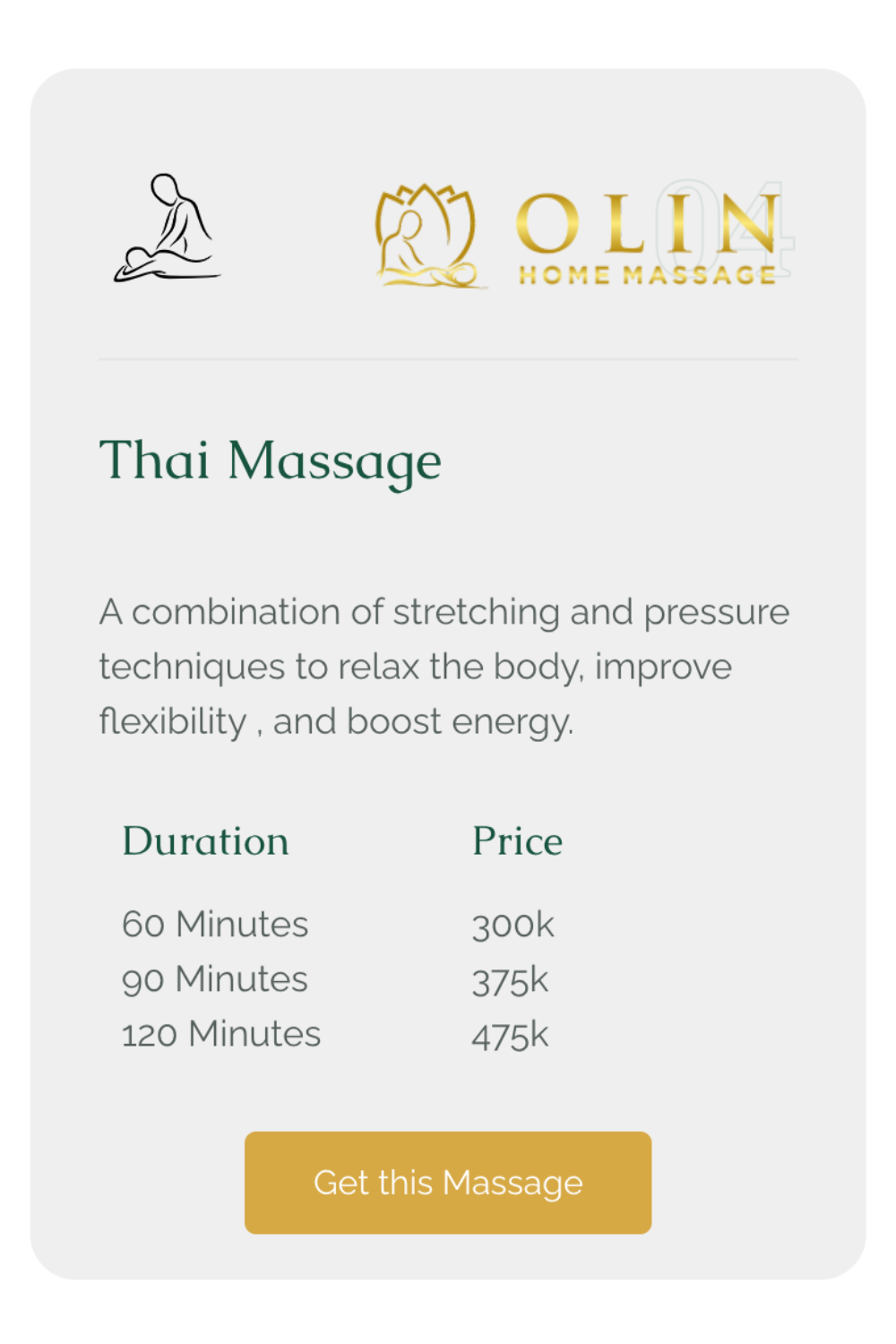 Bali Home Massage and Spa - Thai Massage