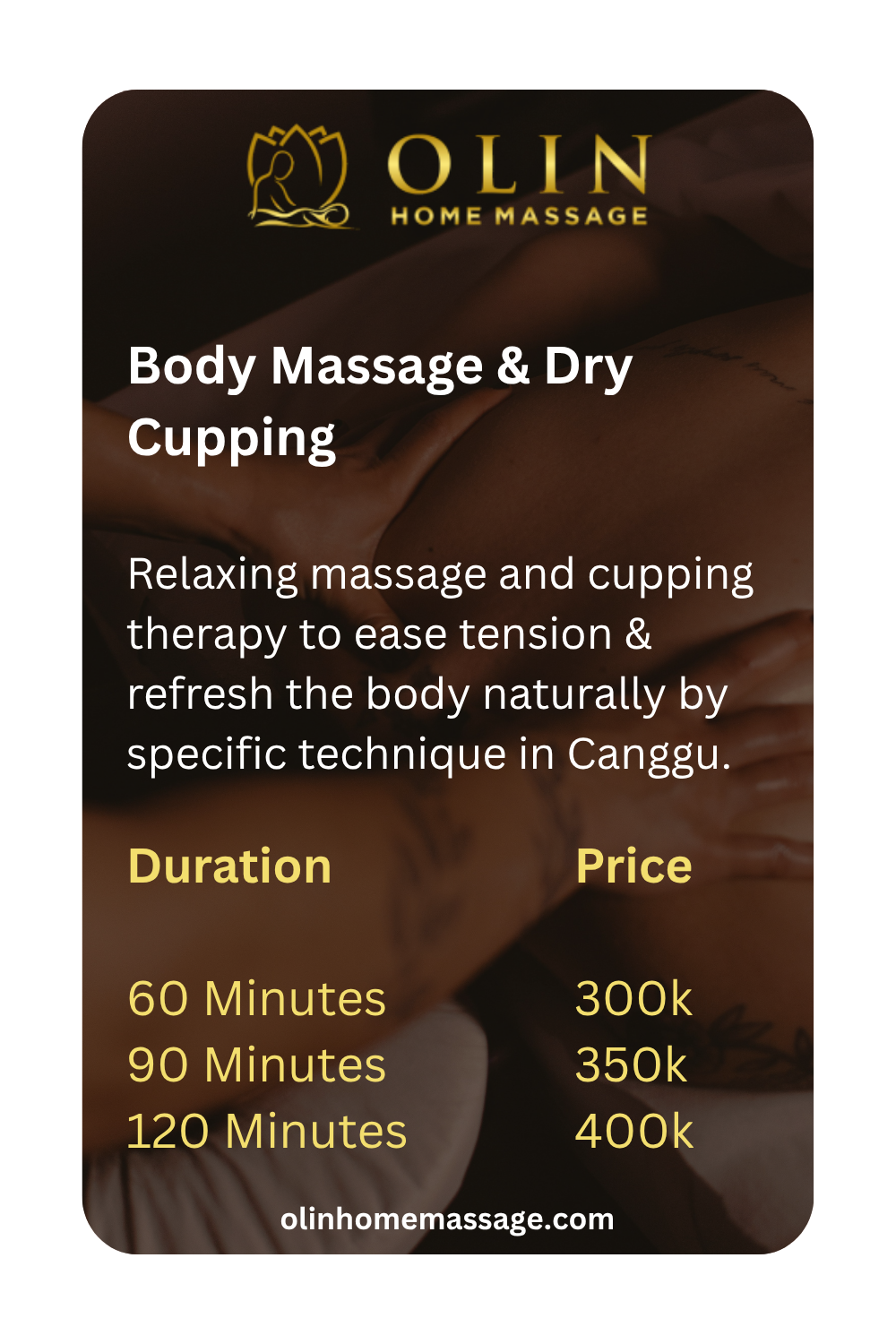 Bali Massage Canggu Home Service - Body Massage & Dry Cupping