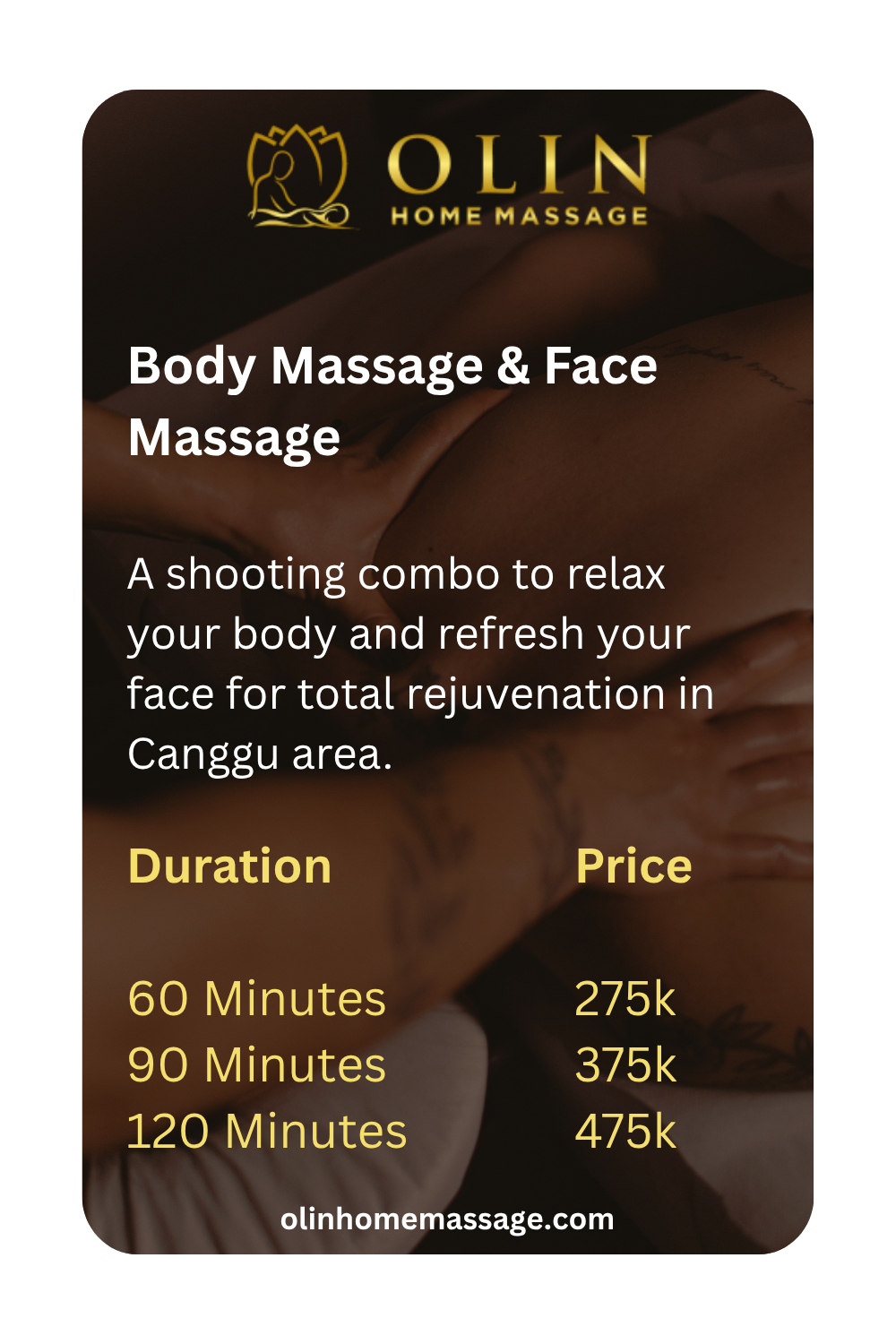 Bali Massage Canggu Home Service - Body Massage & Face Massage