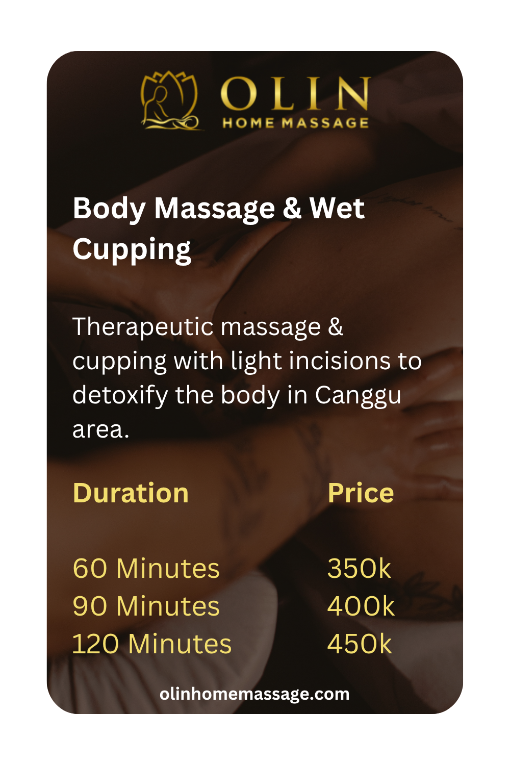Bali Massage Canggu Home Service - Body Massage & Wet Cupping
