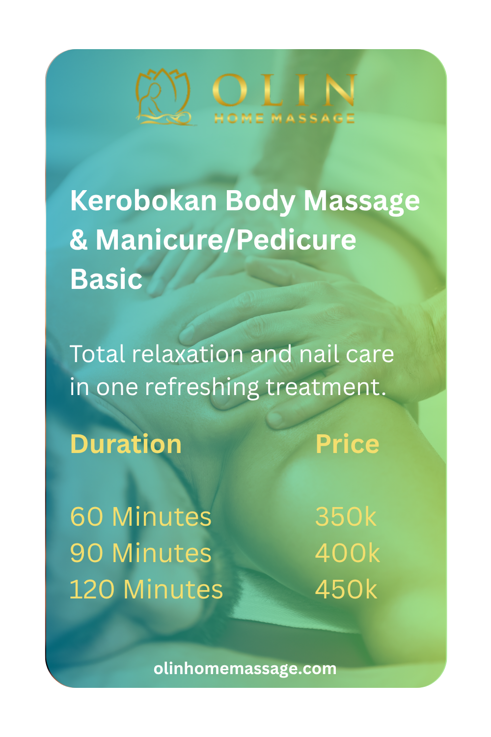 Bali Massage Kerobokan - Body Massage & Manicure Pedicure Basic Home Service Spa in Kerobokan