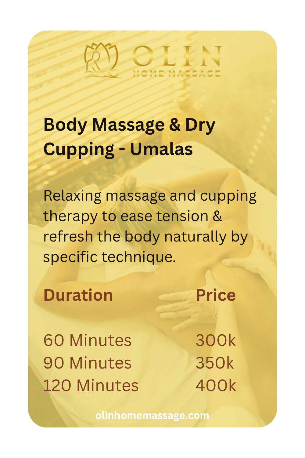 Umalas Bali Massage - Body Massage & Dry Cupping Home Service Spa