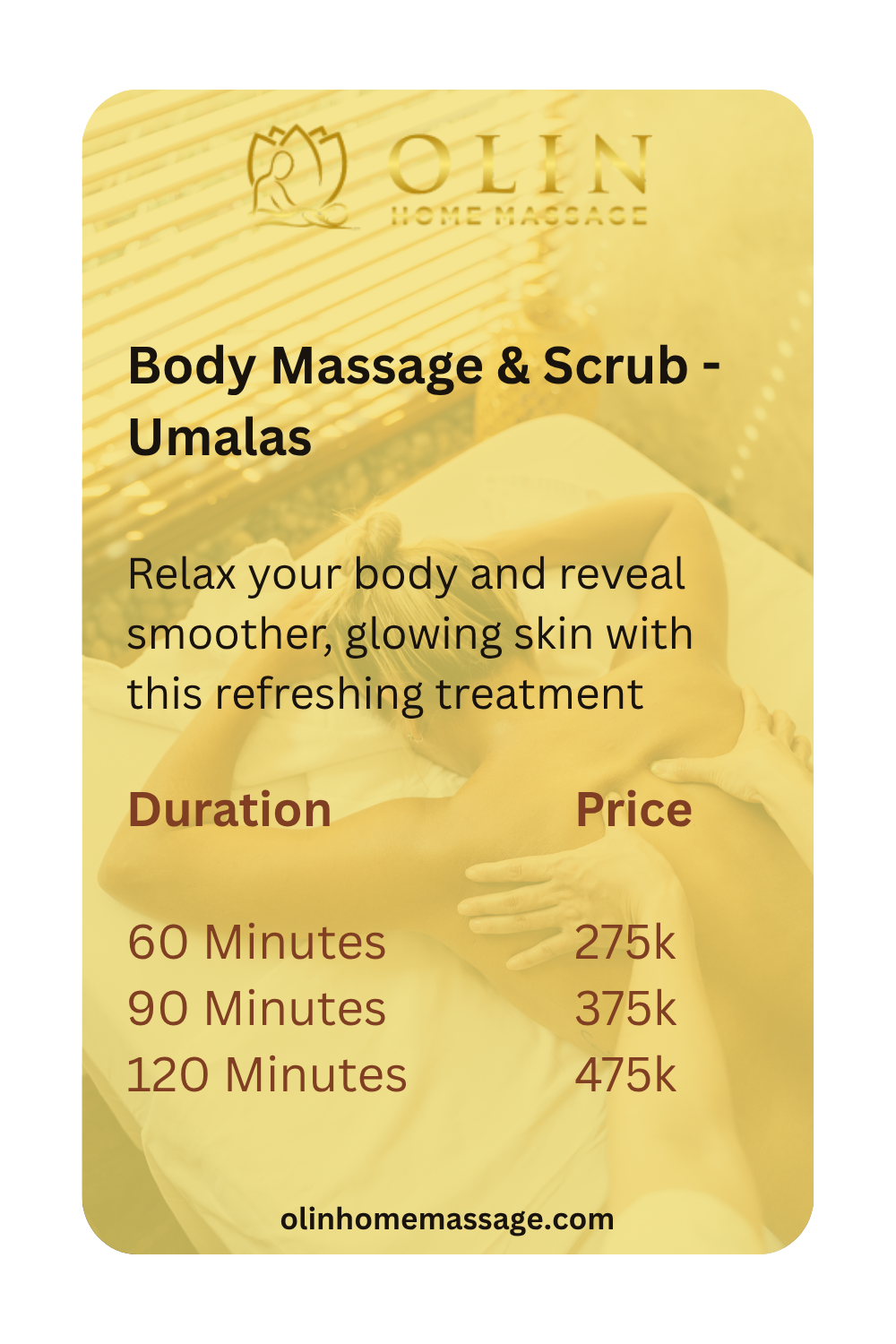 Umalas Bali Massage - Body Massage & Scrub Home Service Spa